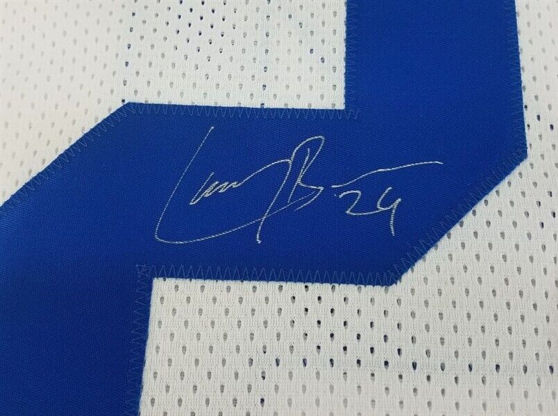 Larry Brown "SB XXX MVP" Signed Dallas Cowboys Custom Jersey (Beckett COA) C.B.