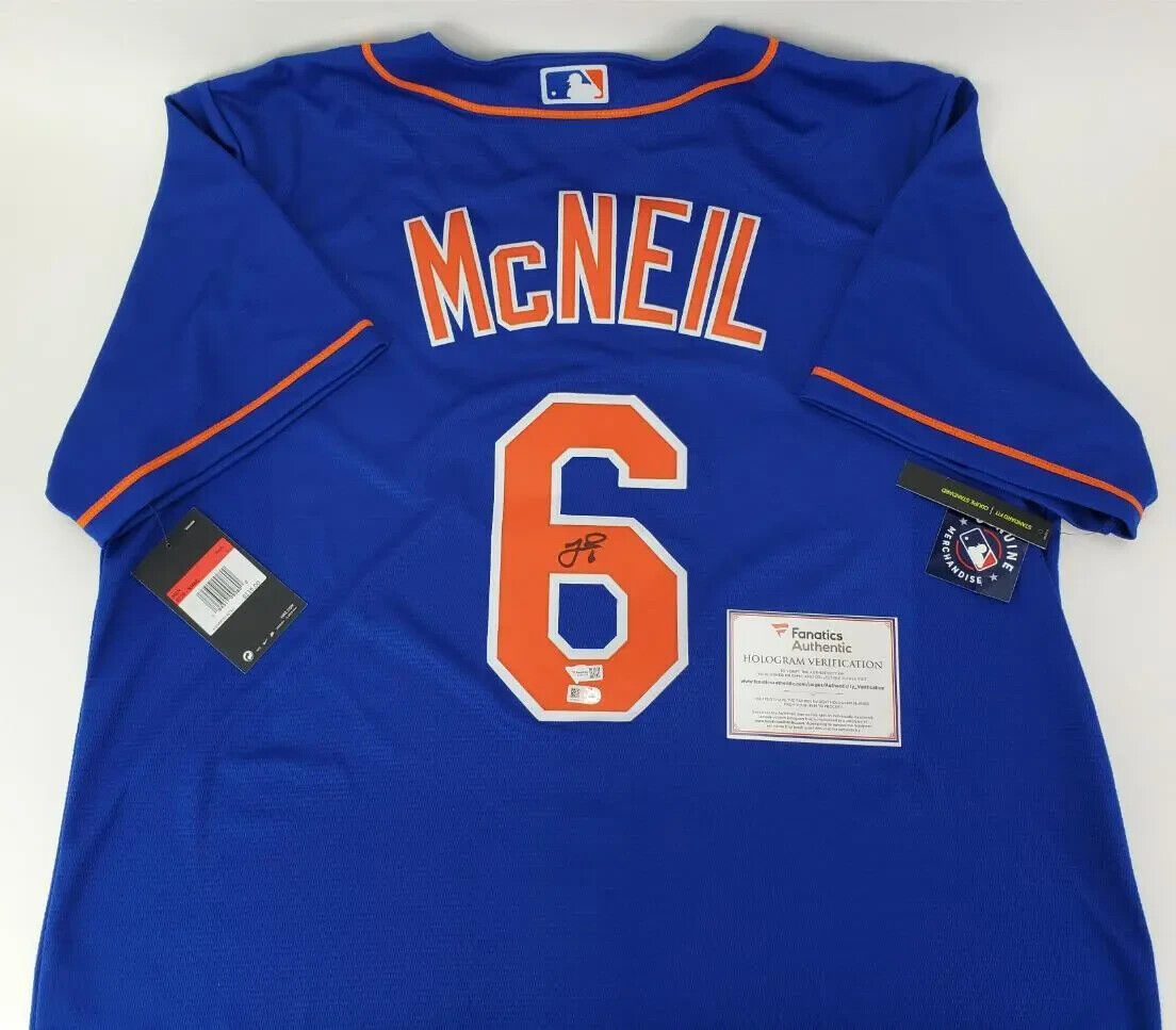 Jeff McNeil Signed New York Mets Nike MLB Authentic Jersey (Fanatics) 2xAll Star