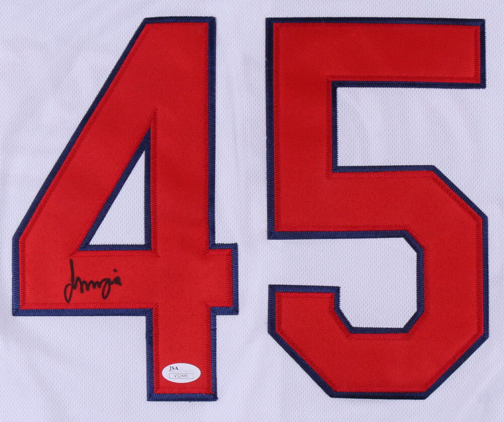 Francisco Mejia Signed Indians Jersey (JSA) Cleveland's #1 Rookie Prospect 2018