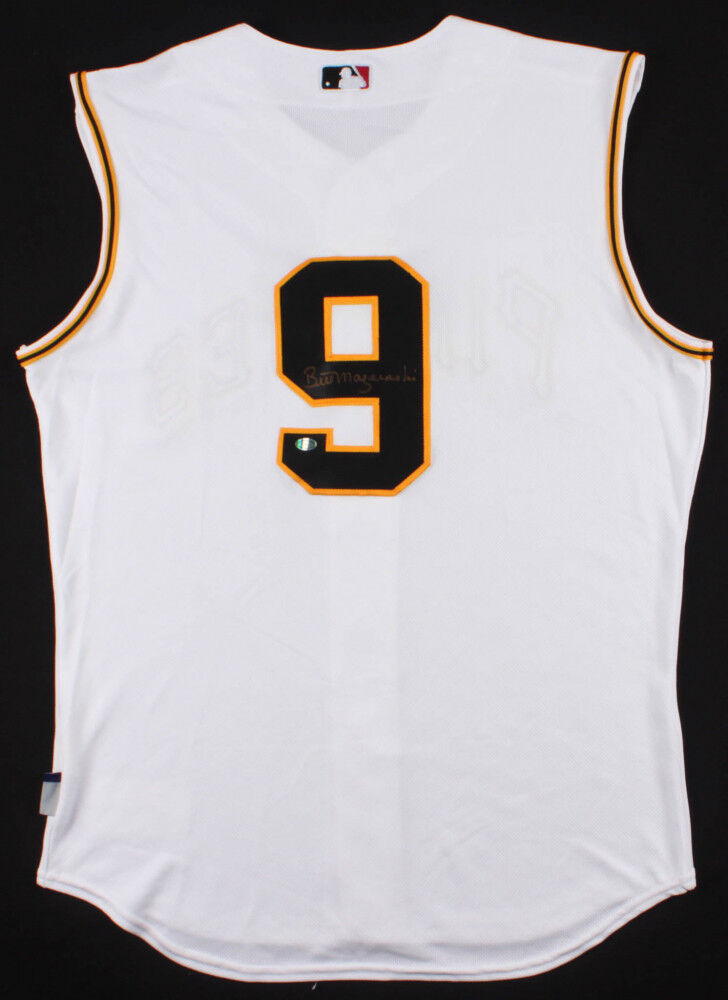 Bill Mazeroski Signed Pittsburgh Pirates Custom Jersey ( S.I.) 2xWorld Champion