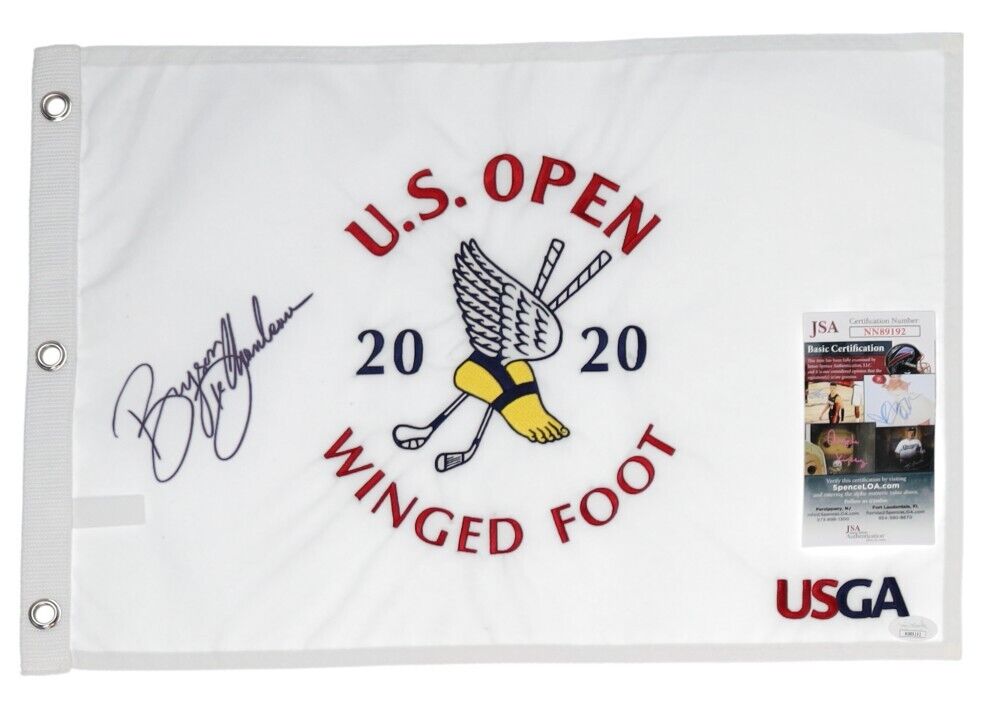 Bryson DeChambeau Signed 2020 US Open Pin Flag (JSA COA) Bryson's 1st Majors Win