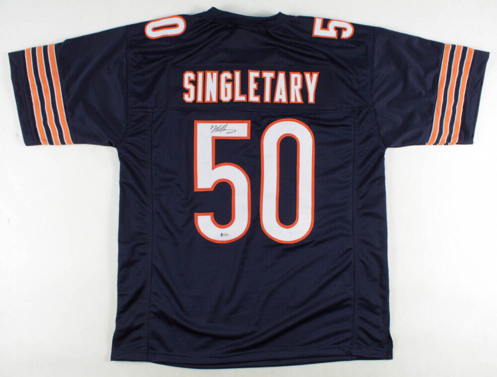 Mike Singletary Signed Bears Jersey (Beckett Hologram) Super Bowl XX Linebacker