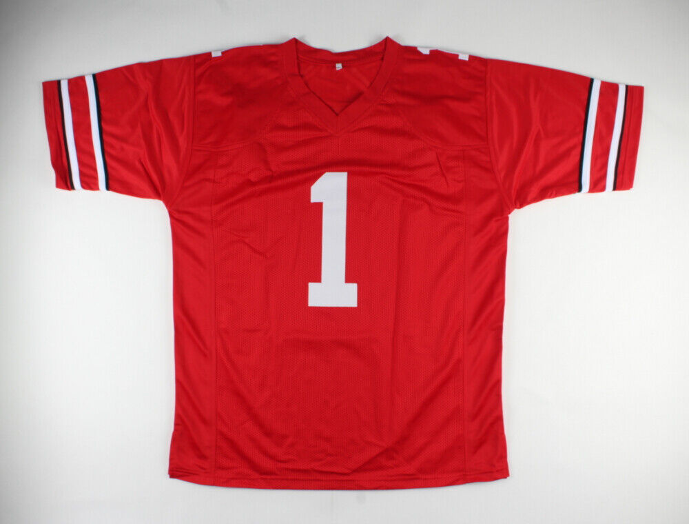 John Cooper Signed Ohio State Jersey Inscribed "CFHOF 2008" (Beckett COA)