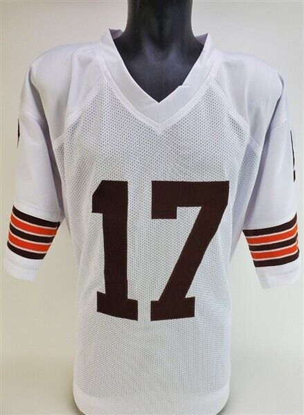 Brian Sipe Signed Cleveland Browns White Jersey (Beckett) Browns Q.B. 1974–1983