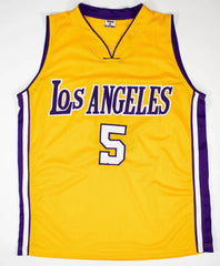 Robert Horry Signed Los Angeles Lakers Jersey (Beckett) 7xNBA Champion Forward