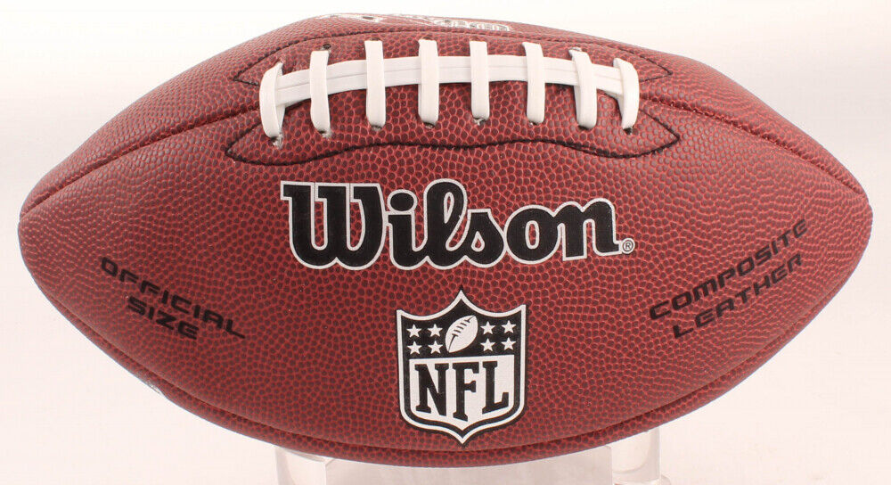 Dwight Stephenson Signed NFL Football Inscribed "HOF 98" (Schwartz COA) Dolphins