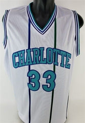 Alonzo Mourning Signed Charlotte Hornets Jersey (JSA COA) 7×NBA All-Star Center