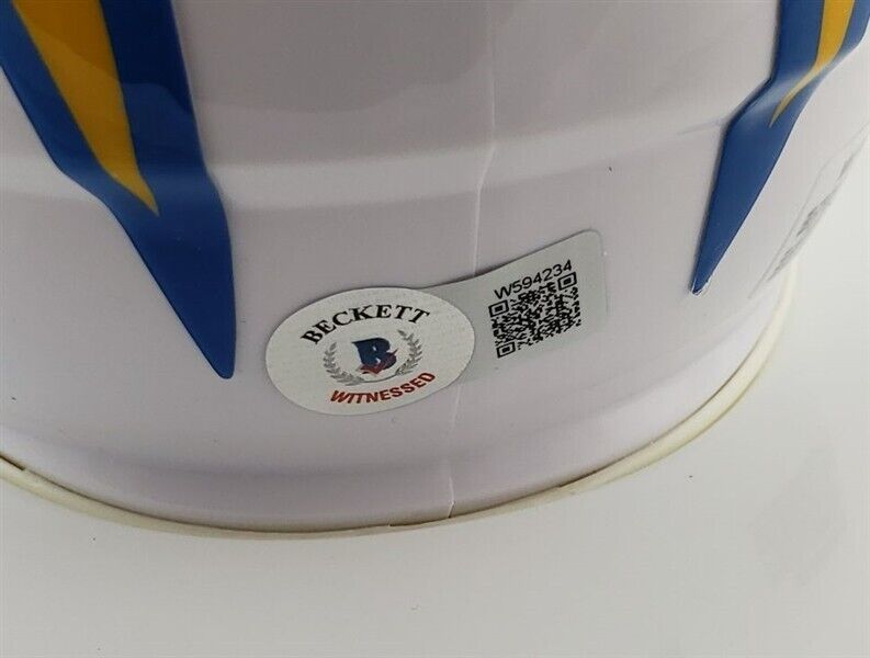 Deandre Carter Signed Los Angeles Chargers Mini Helmet (Beckett) Wide Receiver
