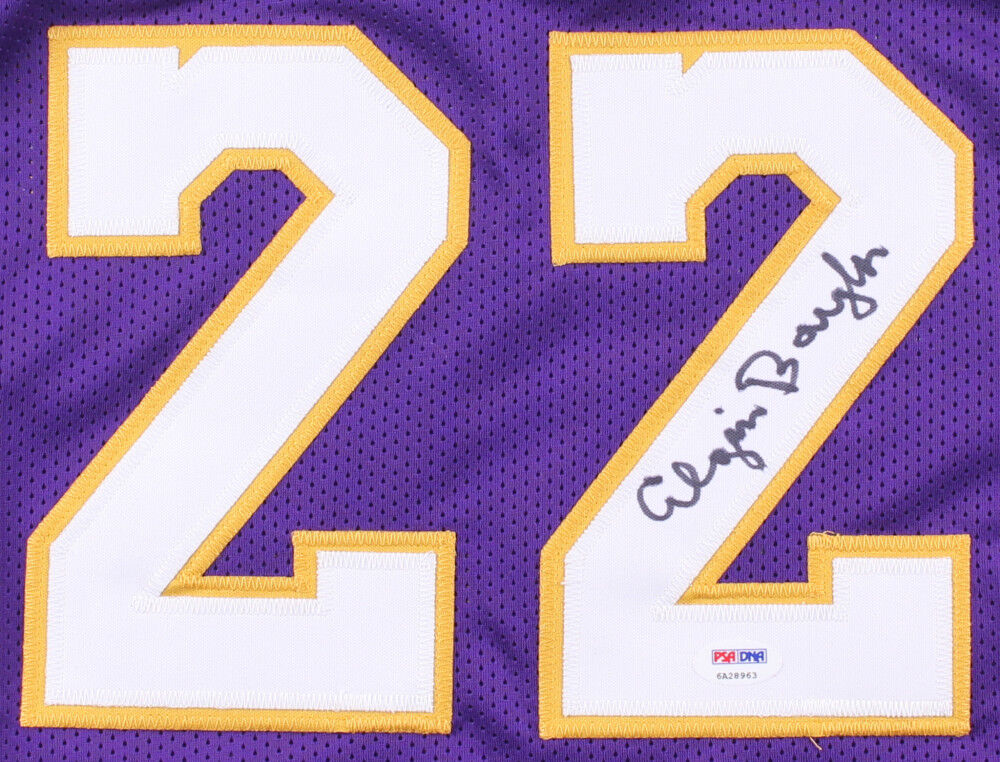 Elgin Baylor Signed Lakers Jersey (PSA COA) 11xNBA All Star 1959–1965, 1967–1970