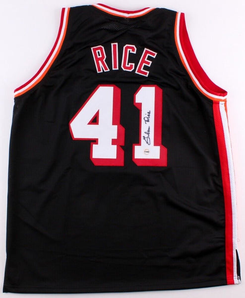 Glen Rice Signed Miami Heat White Home Jersey (Fiterman Sports Holo) –