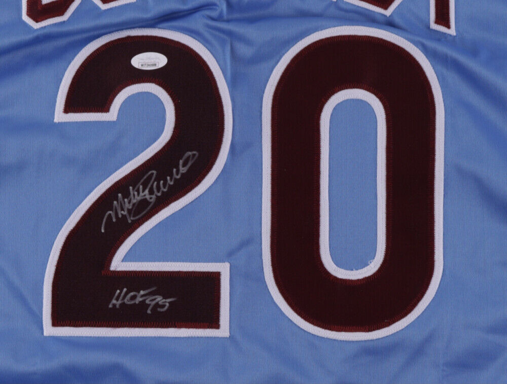 Mike Schmidt Signed Philadelphia Phillies Jersey Inscribed "HOF 95" (JSA Holo)