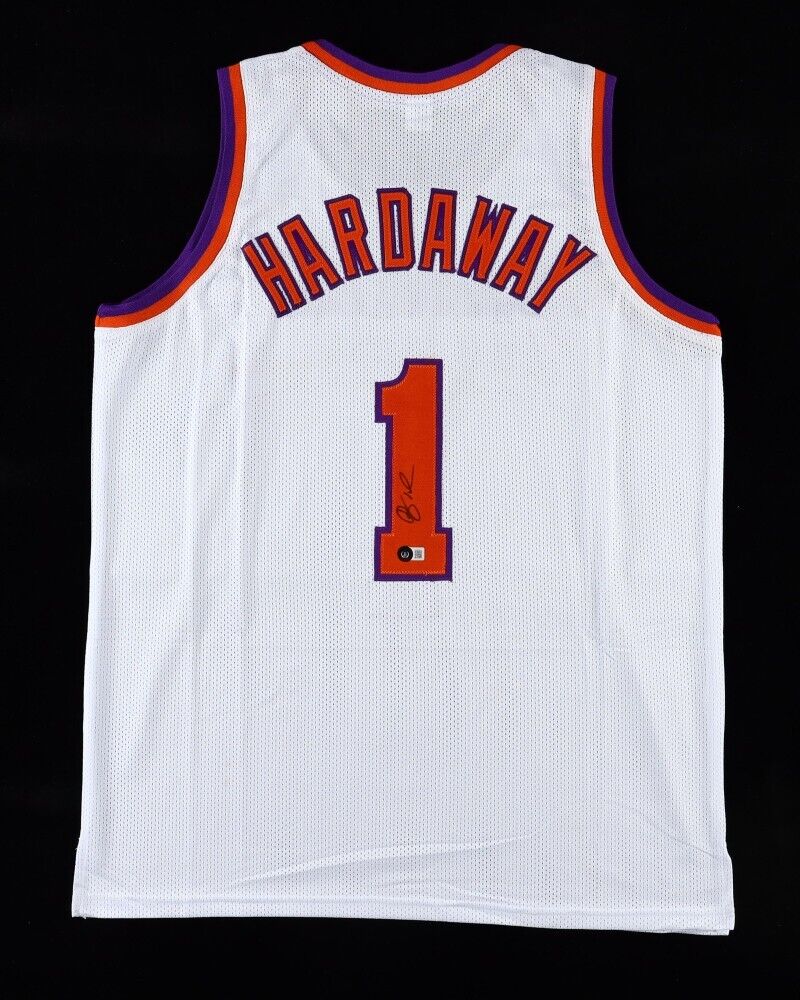 Penny Hardaway Signed Phoenix Suns Jersey (Beckett) 4xAll Star Shooting Guard
