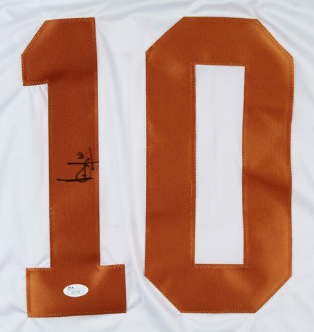 Vince Young Signed Texas Longhorns Jersey (JSA COA) Tennessee Titans Quarterback
