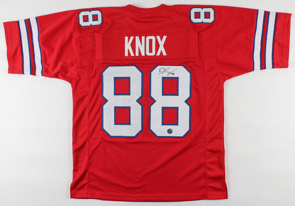 Dawson Knox Signed Bills Jersey (Pro Player Hologram) Buffalo 2019 #3 –