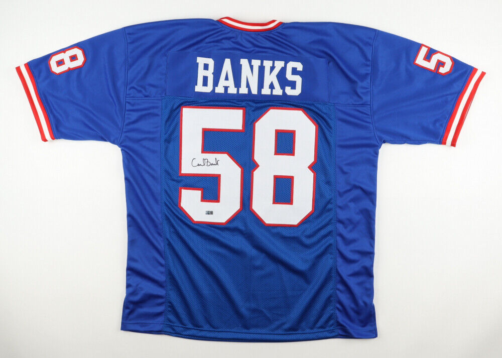 Carl Banks Signed New York Giants Jersey (Steiner) 2×Super Bowl Champ XXI, XXV