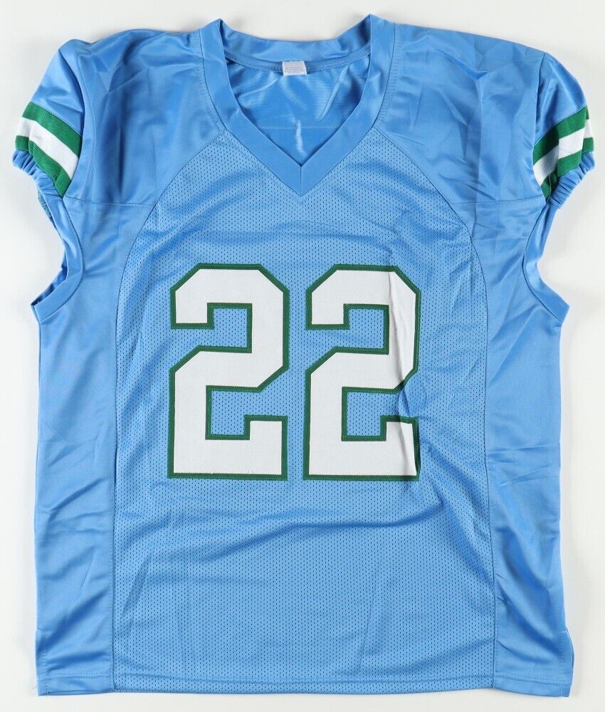 Tyjae Spears Signed Tulane Green Wave Jersey (JSA COA) Tennessee Titans R.B.