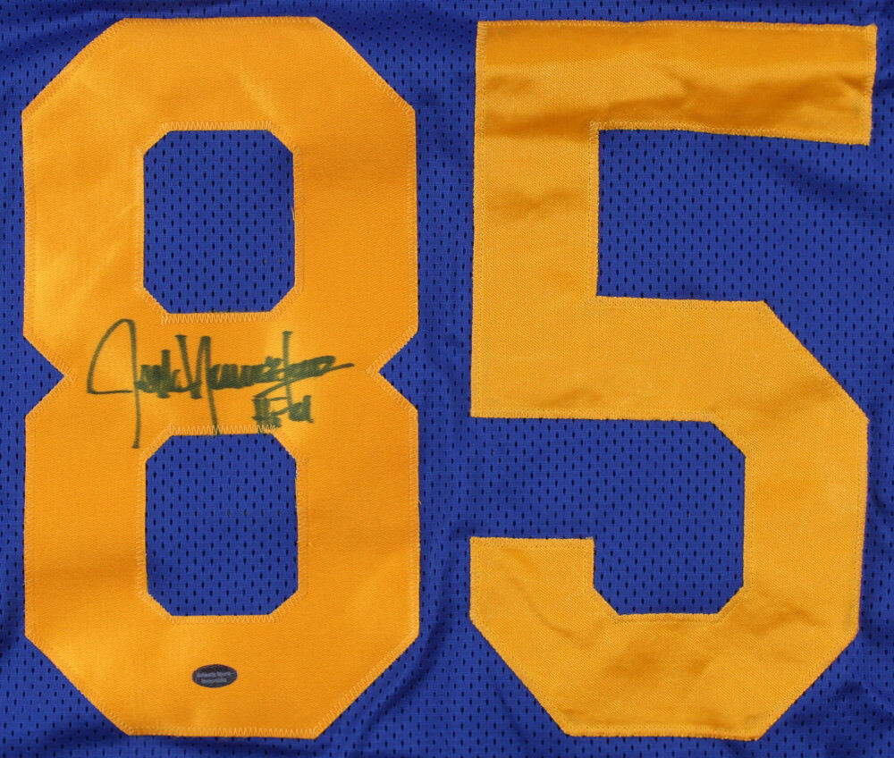 Jack Youngblood Signed Los Angeles Rams Jersey (Schwartz COA) 7×Pro Bowl D.E