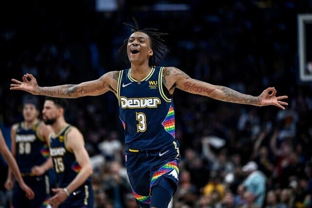 Hah'Shon Bones Hyland Signed Denver Nuggets Mile High City Jersey (JSA)VCU Guard