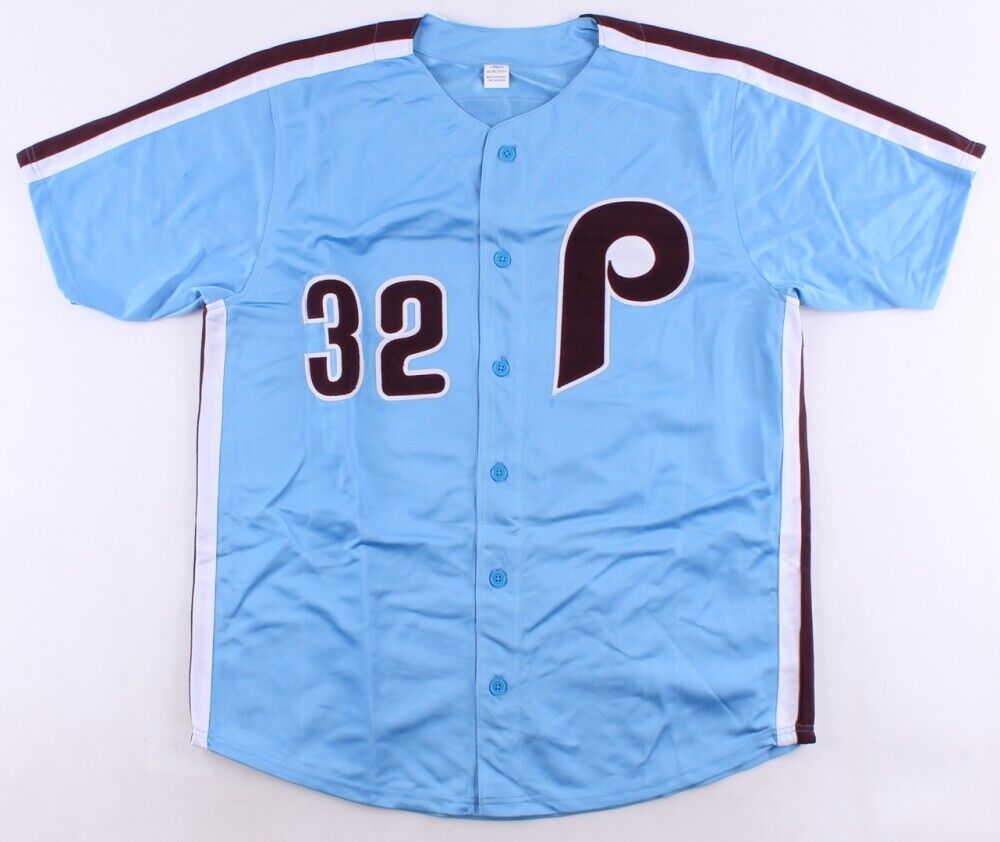 Steve Carlton Signed Philadelphia Phillies Jersey (Beckett) 4xNL Cy Young Winner