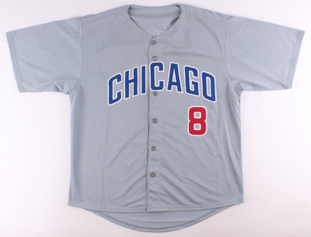 Andre Dawson Signed Chicago Cubs Gray Road Jersey (JSA COA)8xAll-Star Outfielder