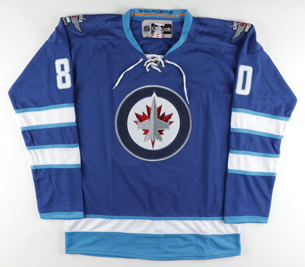 Nik Antropov Signed Winnpeg Jets Reebok NHL Style Jersey (JSA COA)