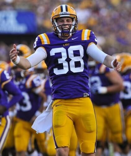 Brad Wing Signed LSU Tigers Jersey (JSA COA)