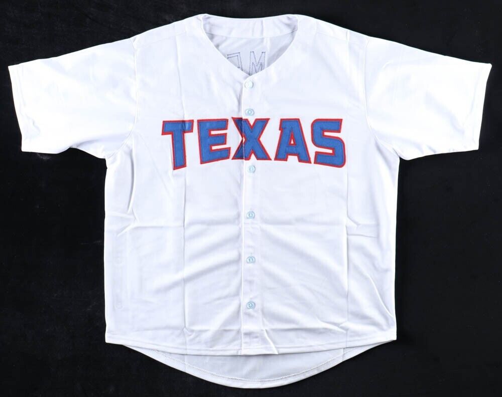 Rafael Palmeiro Signed Texas Rangers Jersey Inscribed 569 HRS/3020 Hits/ JSA COA
