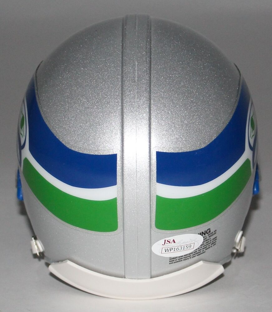 Brian Bosworth Signed Seattle Seahawks Throwback Mini-Helmet (JSA COA)