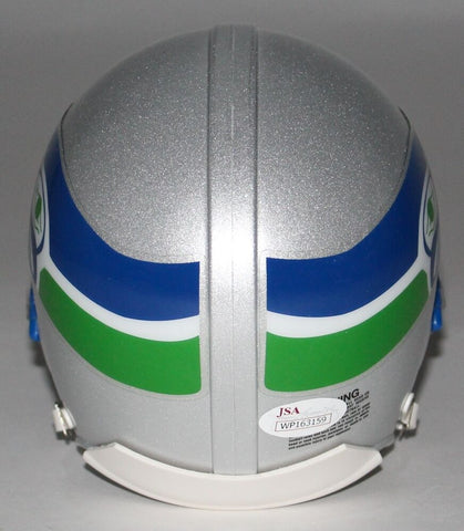 Brian Bosworth Signed Seattle Seahawks Throwback Mini-Helmet (JSA COA)