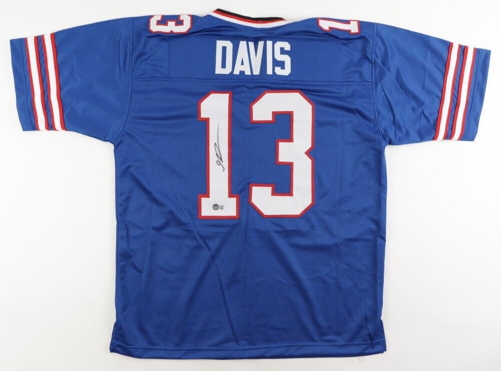 Gabriel Davis Signed Buffalo Bills Blue Jersey (Beckett) 2020 Draft Pck WR / UCF
