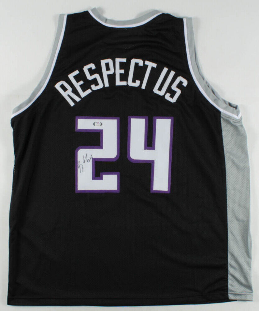 Buddy Hield Signed Sacramento Kings "Respect Us" 2019 B.L.M. Jersey (PSA Holo)