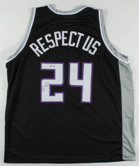 Buddy Hield Signed Sacramento Kings "Respect Us" 2019 B.L.M. Jersey (PSA Holo)