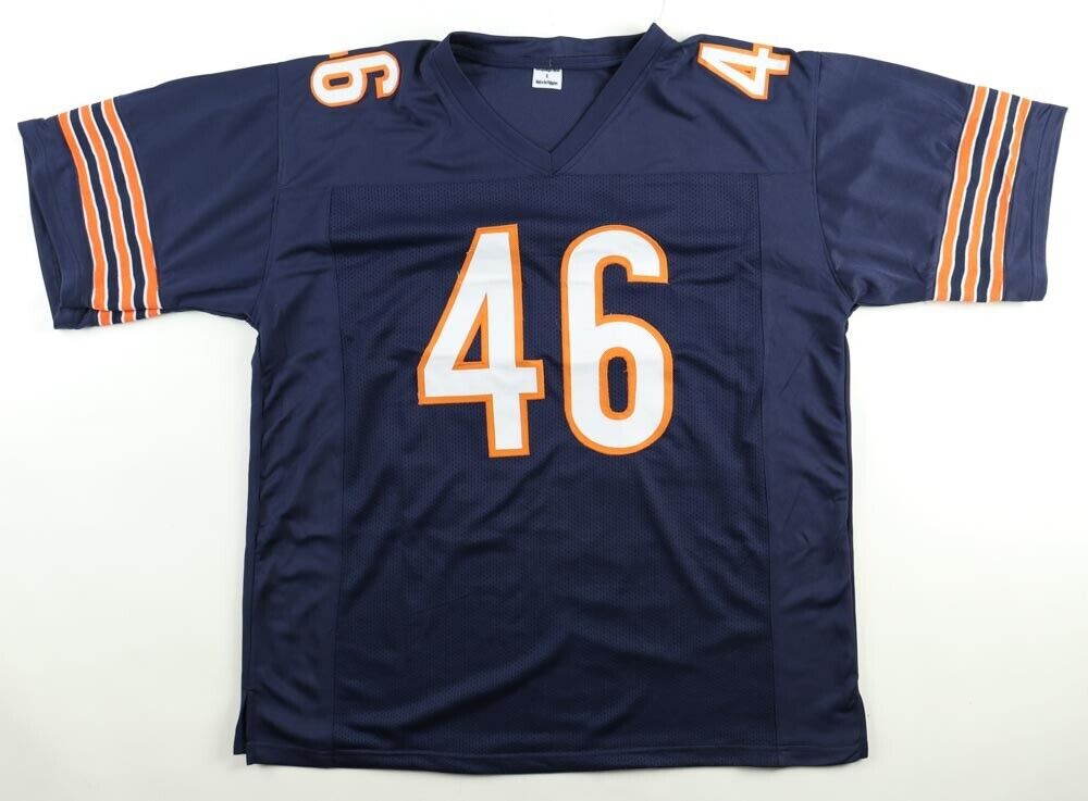 Doug Plank Signed Chicago Bear Jersey 1985 "46 Defense" Named for Him / Gameday