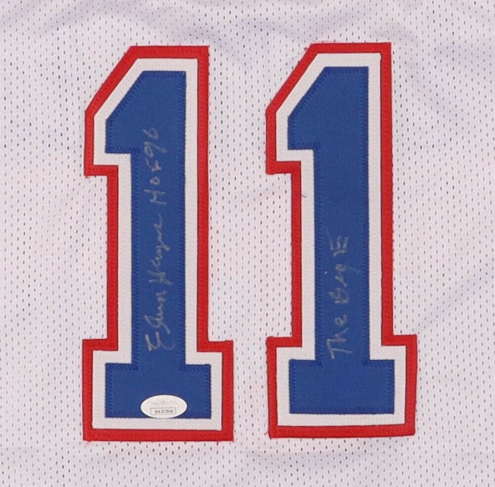 Elvin Hayes Signed Washington Bullets Jersey Inscribed HOF 90 & Big E (JSA COA)