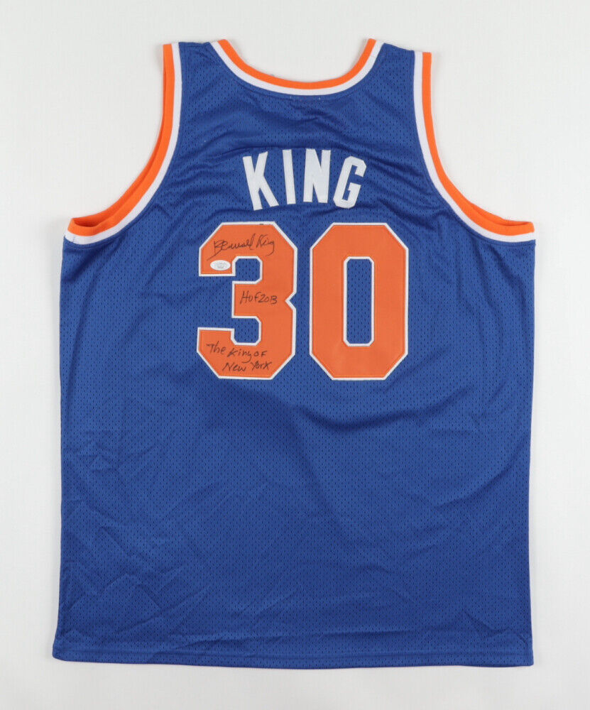 Bernard King Signed New York Knicks Jersey "The King of New York" (JSA COA)