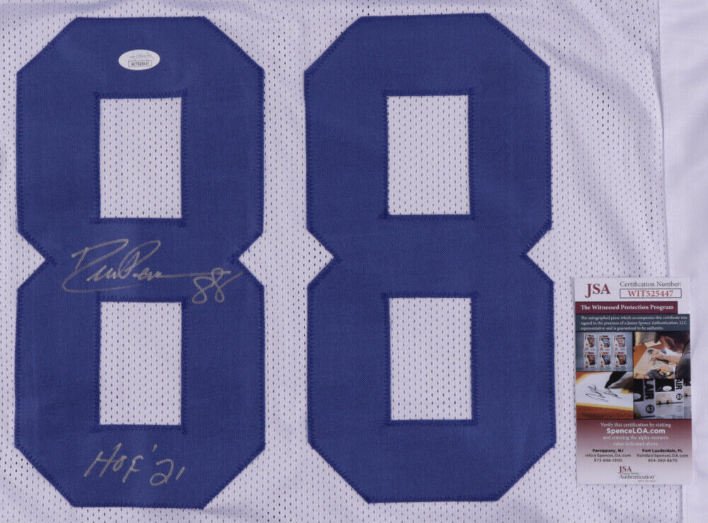 Drew Pearson Signed Dallas Cowboys Jersey Inscribed "HOF'21" (JSA COA)