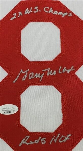 Gary Nolan "2x WS Champ & Reds HOF" Signed Cincinnati Reds Jersey (JSA COA)