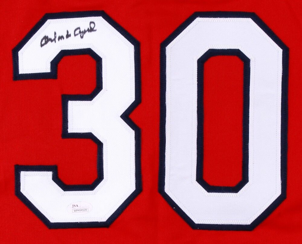 Orlando Cepeda Signed St. Louis Cardinals Red Jersey (JSA COA) 1967 NL MVP / HOF