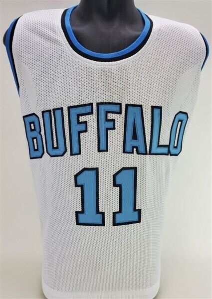 Bob McAdoo Signed Buffalo Braves Photo Jersey (JSA COA) NBA Hall of Fame 2000