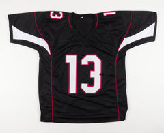 Kurt Warner Signed Arizona Cardinals Black Jersey (JSA COA) Super Bowl XLIII QB