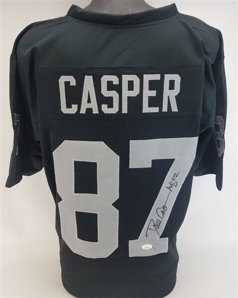 Dave Casper Signed Oakland Raiders Jersey Inscribed HOF 02 (JSA COA) 5xPro Bowl