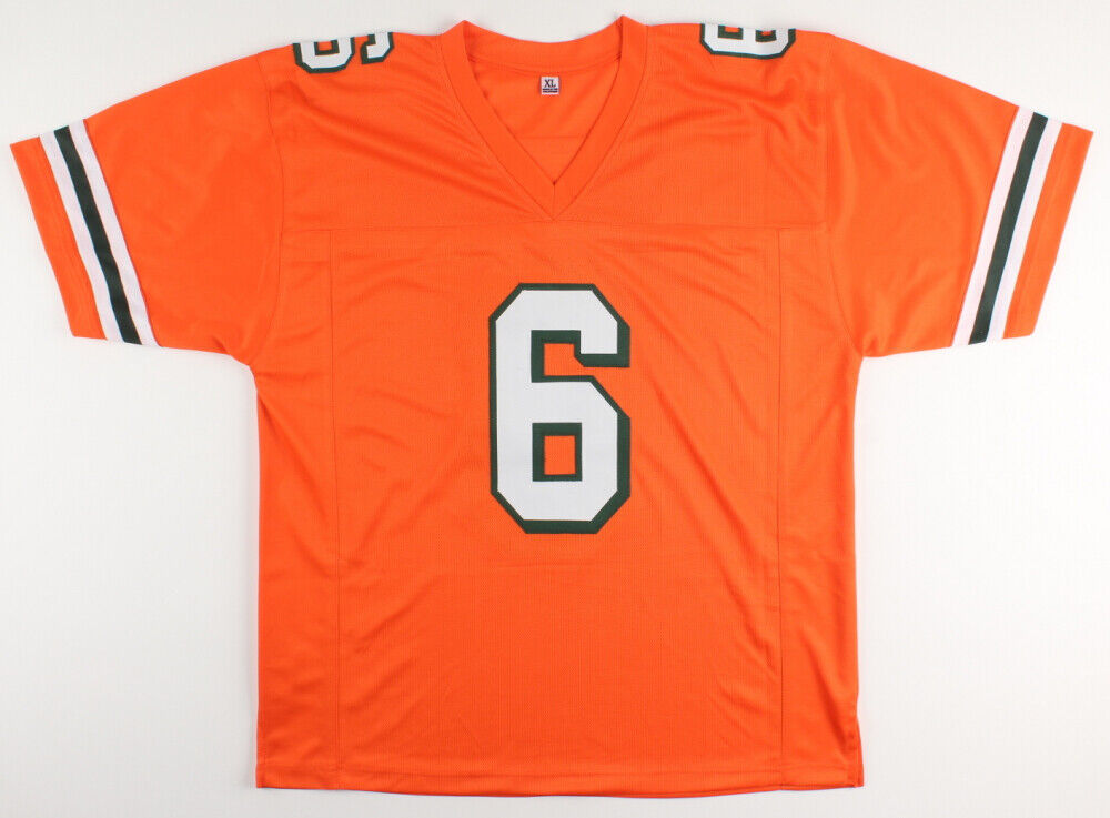 Santana Moss Signed Miami Hurricanes Jersey (JSA COA) Redskins & Jets Receiver