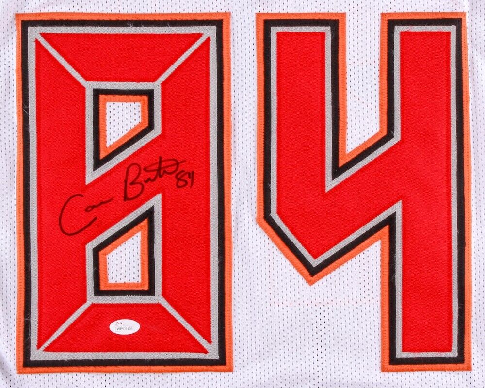 Cameron Brate Signed White Buccaneers Jersey (JSA COA) Tampa Bay Bucs Tight End