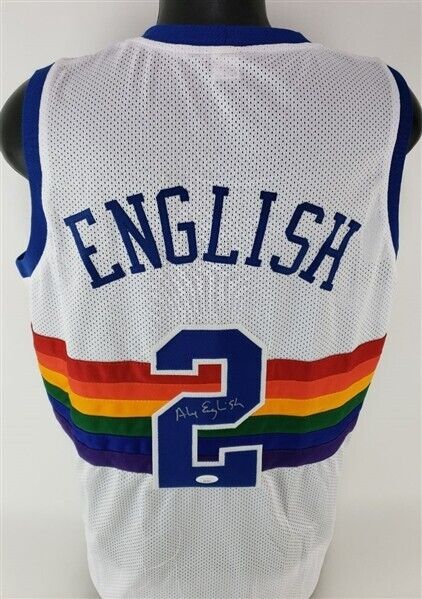 Alex English Signed Denver Nuggets Jersey (JSA COA) 8xNBA All-Star (1982–1989)