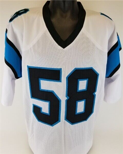 Thomas Davis Sr. Signed Panthers Jersey (JSA COA) 3×Pro Bowl L.B (2015 - 2017)