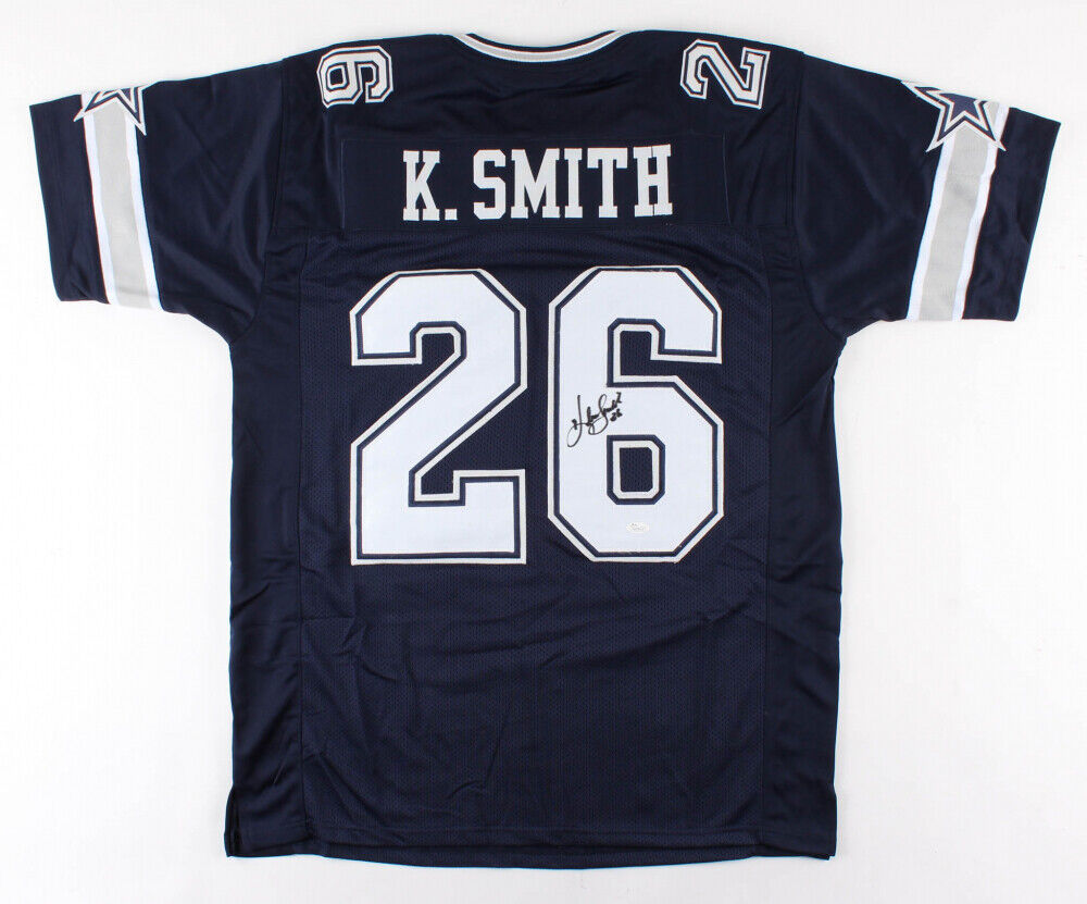 Kevin Smith Signed Dallas Cowboys Jersey (JSA COA) 3xSuper Bowl Champion C.B.