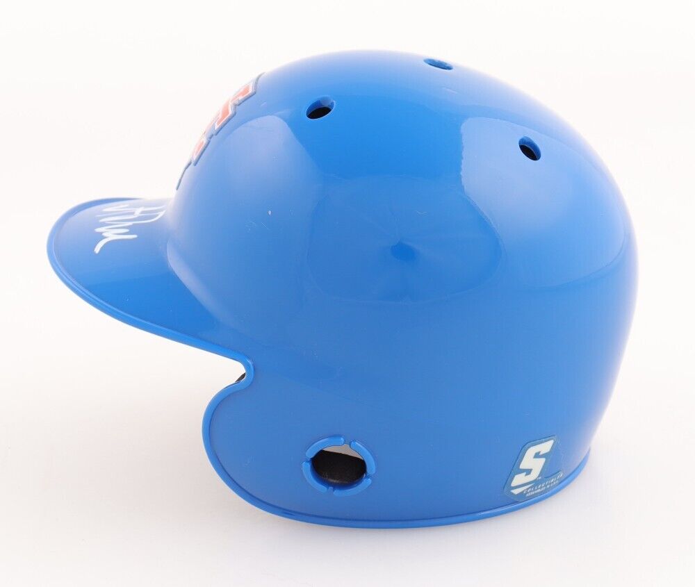 A J Puk Signed University of Florida Gators Mini Batting Helmet (JSA COA) Marlin