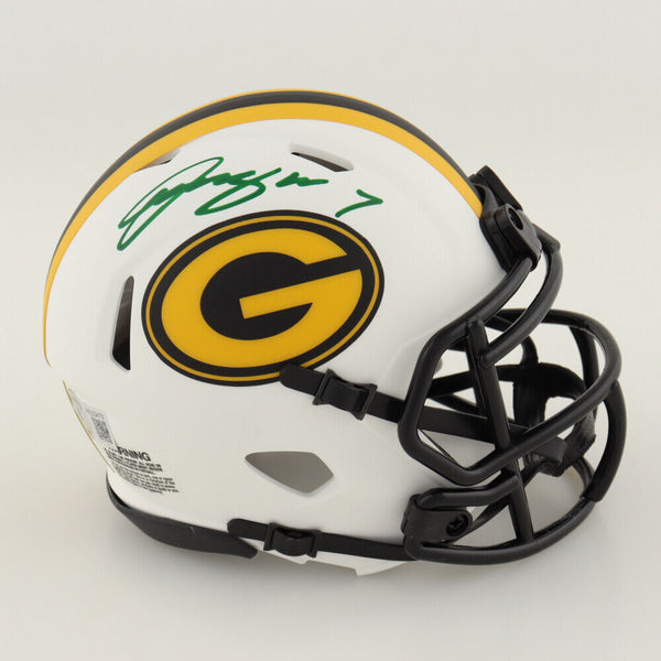 Green Bay Packers Quay Walker Autographed Signed Speed Mini Helmet