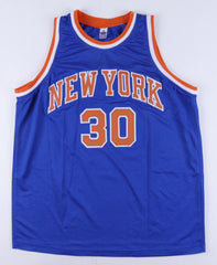 Bernard King Signed New York Knicks Jersey (JSA COA) 4xNBA All Star Forward