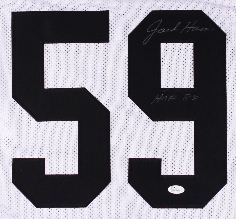 Jack Ham Signed Pittsburgh Steelers White Jersey Inscribed "HOF 88" (JSA COA)
